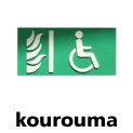 Plaque verte pour identification des espaces d’attente sécurisés EAS